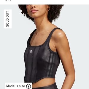 Adidas zip up corset